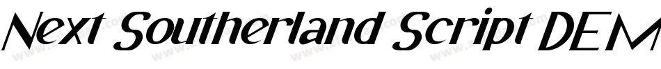 Next Southerland Script DEMO字体转换